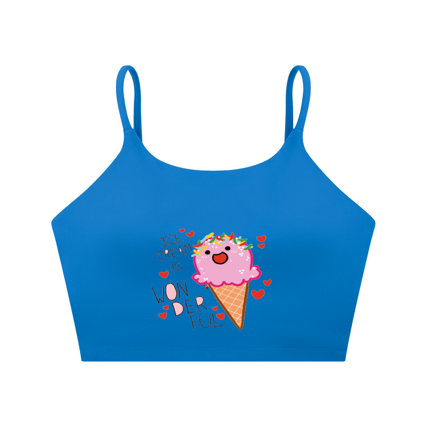 Spaghetti Strap Yoga Sports Bra