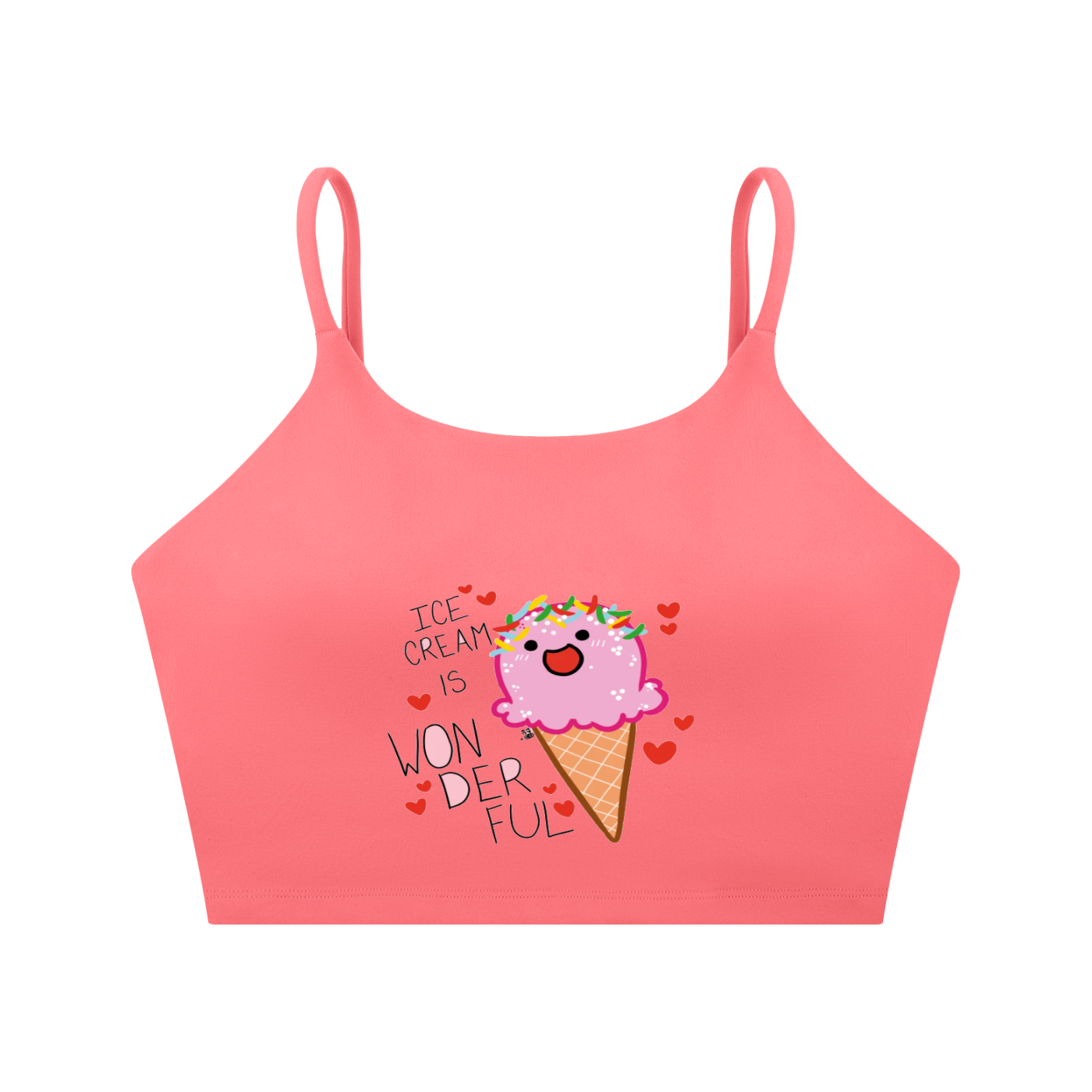 Spaghetti Strap Yoga Sports Bra