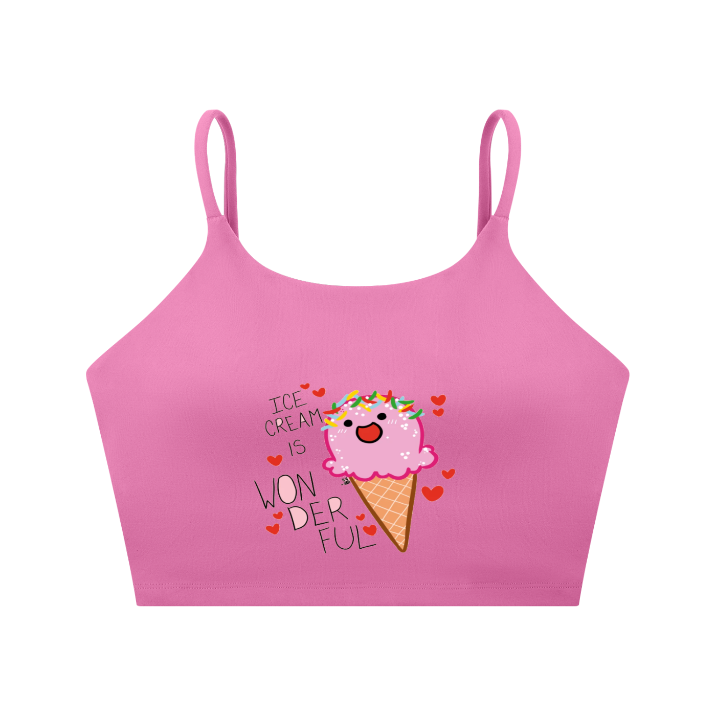 Spaghetti Strap Yoga Sports Bra