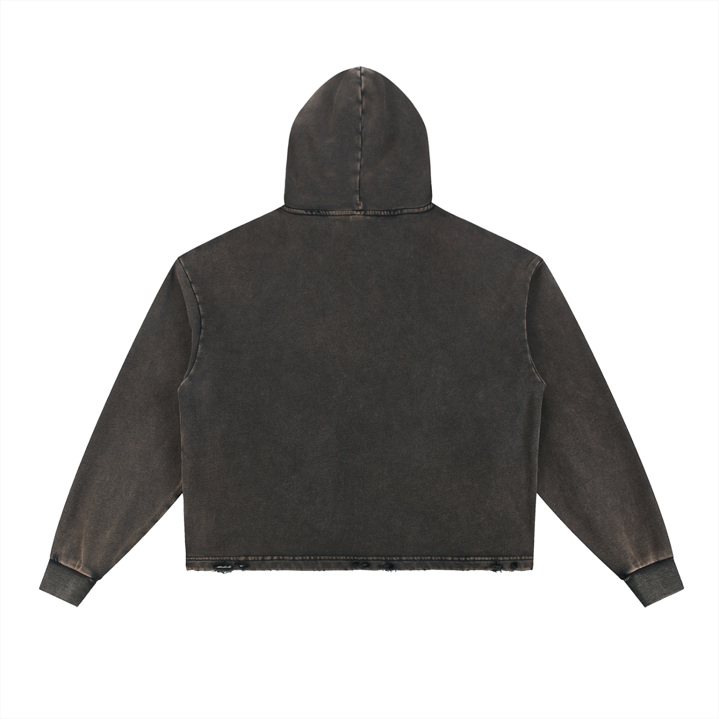 Vintage Washed Frayed Hoodie