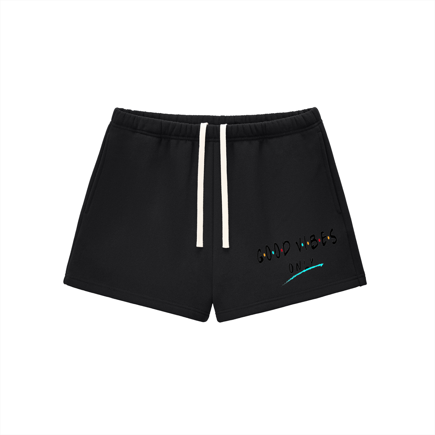 Good vibes only Drawstring Sweatshorts
