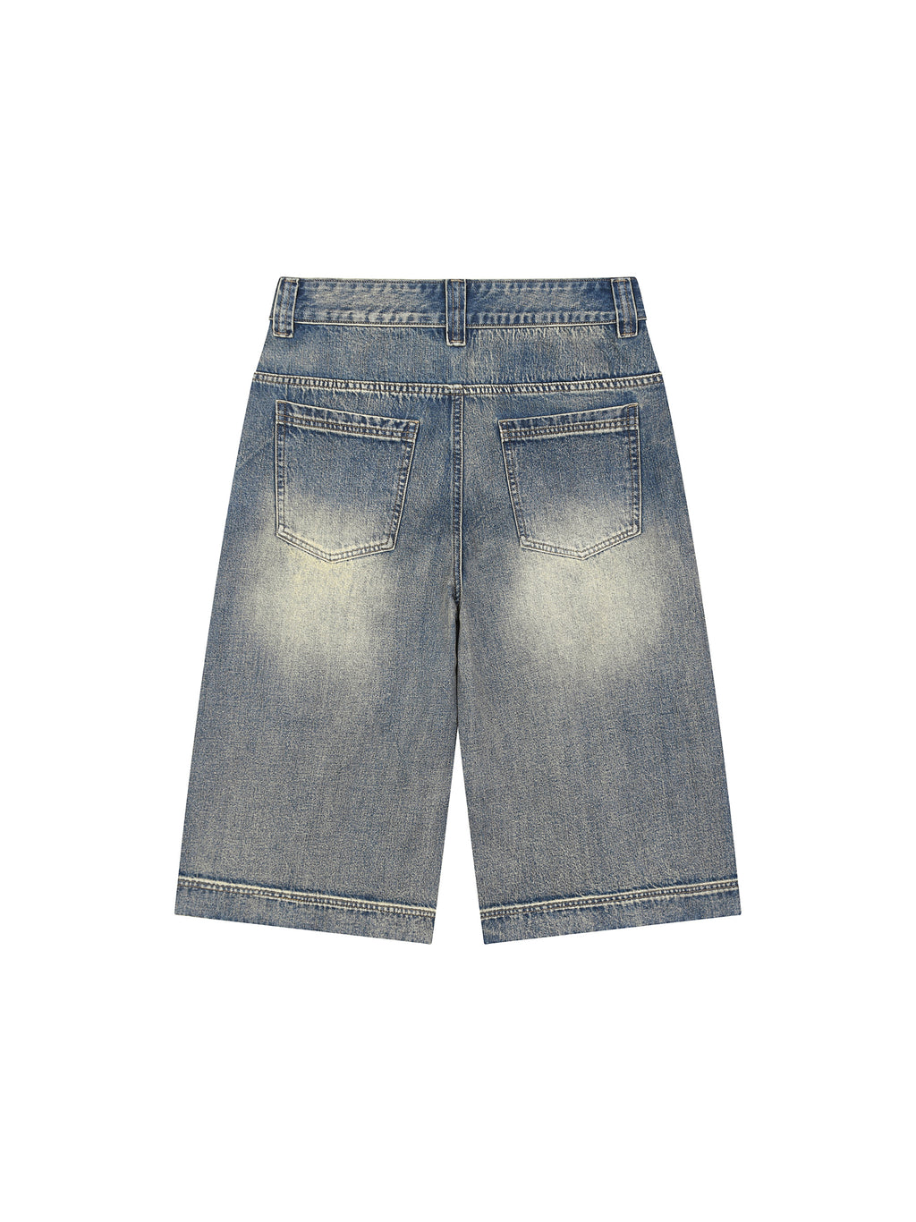 Pnk smiley Vintage Wash Denim Shorts