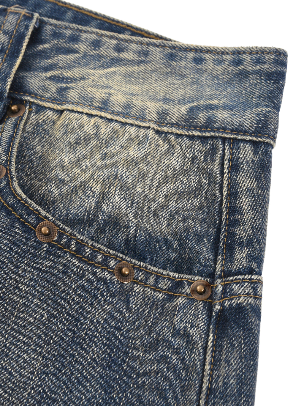 Pnk smiley Vintage Wash Denim Shorts